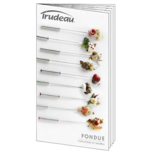 Trudeau 3 in 1 Red Enamel Fondue Set Trudeau by Kitchen Niche