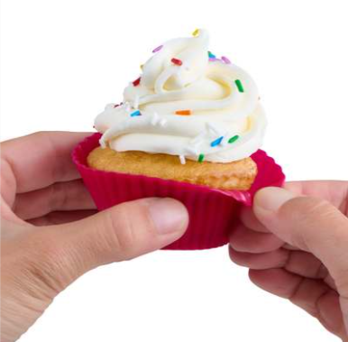 Trudeau Standard Baking Cups – Fuchsia / Tropical – 12-Pack Trudeau by Kitchen Niche