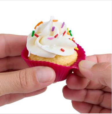 Trudeau Mini Muffin Baking Cups – Fuchsia / Tropical – 24-Pack Trudeau by Kitchen Niche