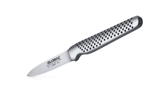 Global Peeling Knife w/Large Handle 8cm / 3.2" Forged Global by Kitchen Niche