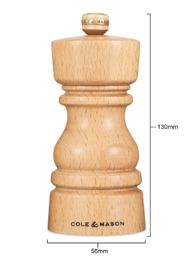 Cole & Mason The London Collection Salt & Pepper Mill Gift Set – Acrylic – 5" / 13 cm by Kitchen Niche