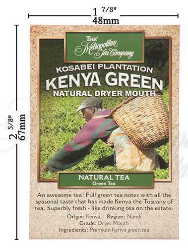 Metropolitan Tea Kenya Green Natural Dryer Mouth Loose Leaf Green Tea 1.1 lbs