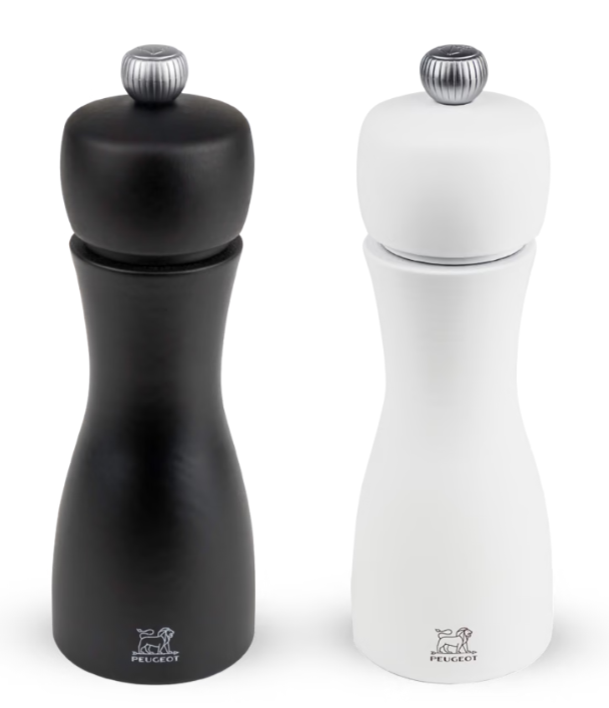 Peugeot Tahiti 15cm Black Pepper &amp; White Salt Mill Set by Kitchen Niche