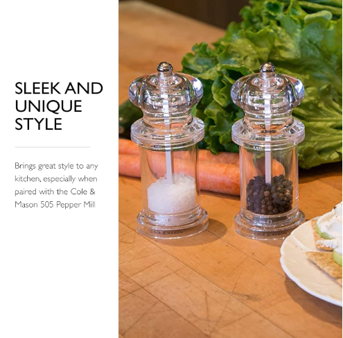 Cole & Mason 505 Classic Precision Salt Mill – 5.5" / 14 cm by Kitchen Niche