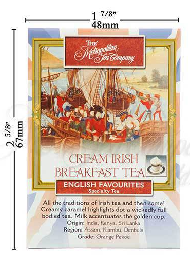 Metropolitan Tea Cream Irish Breakfast Loose Leaf Tea 1.1 lbs