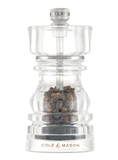 Cole & Mason The London Collection Pepper Mill – Acrylic – 5" / 13 cm by Kitchen Niche