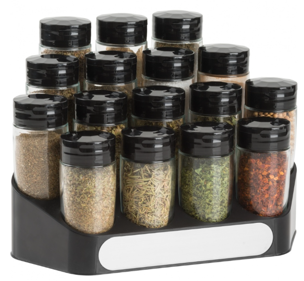 Treadeu Spice Rack Trudeau Spice Rack – 16-Bottle – Kitchen Niche