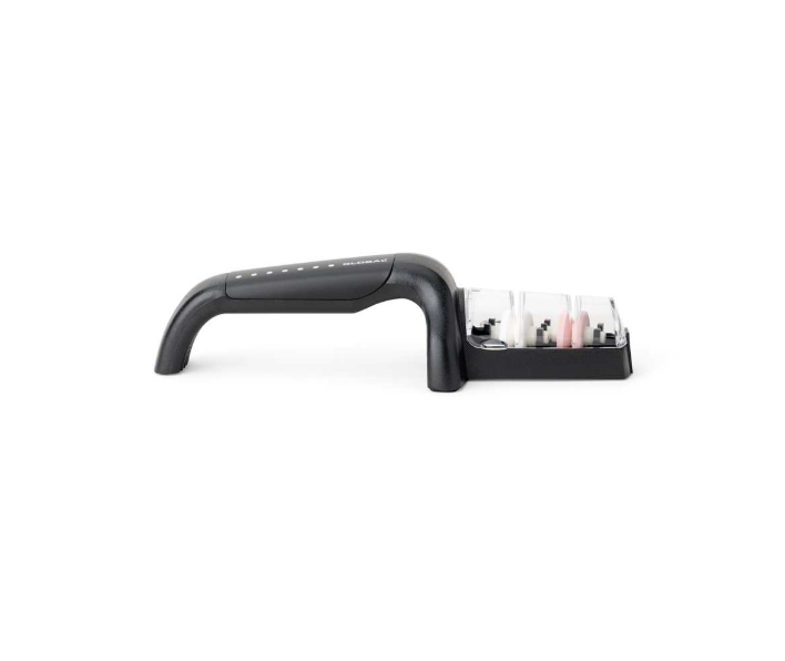Global Water Sharpener Black Handle w/White Dots Global by Kitchen Niche