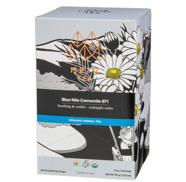 Metropolitan Tea Metz Organic Blue Nile Camomile Tea – Box of 25 Teabags