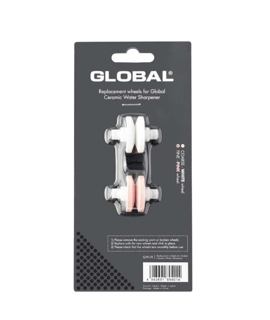Global Sharpening Wheels Ceramic 2pc Set (Rough/Medium) Global by Kitchen Niche