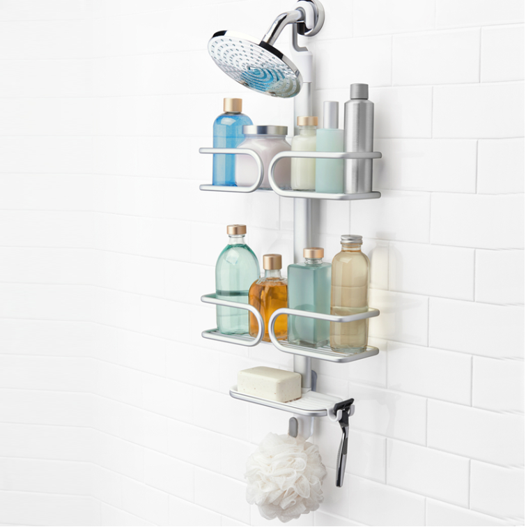 OXO Good Grips 3-Tier Shower Caddy Aluminum