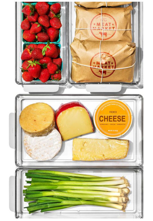 OXO Good Grips Fridge Organizer Bin Set 4-Piece