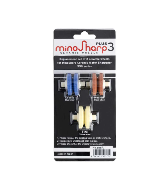 Global MinoSharp Plus Ceramic Wheel Replacement (Coarse/Medium/Fine) Global by Kitchen Niche