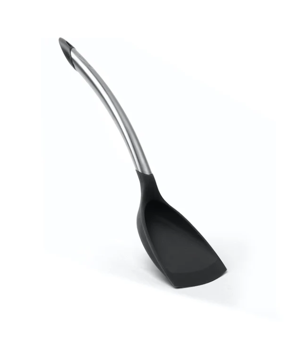 Cuisipro Silicone Wok Turner – 12.5" / 32 cm – Black (LFGB Silicone) Cuisipro by Kitchen Niche