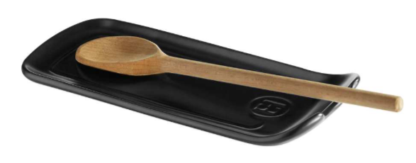 Emile Henry Spoon Rest – Truffle Black (Truffe) – 23 x 10.5 x 3 cm Emile Henry by Kitchen Niche
