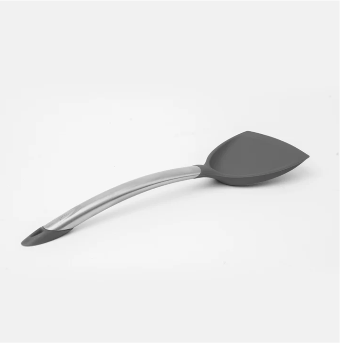 Cuisipro Silicone Wok Turner – 12.5" / 32 cm – Grey (LFGB Silicone) Cuisipro by Kitchen Niche