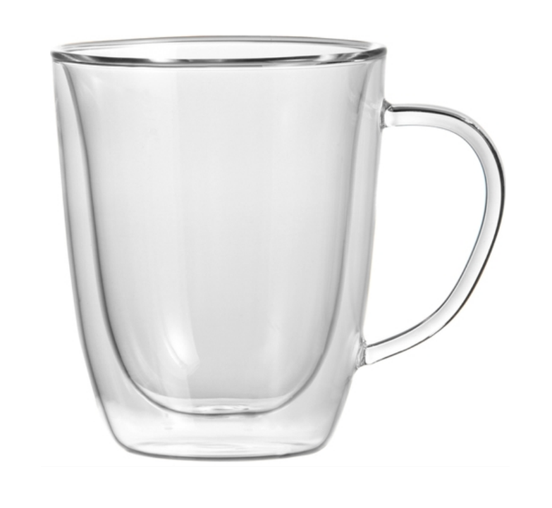 Trudeau Duetto Double Wall Mugs – 11 oz – Set of 2