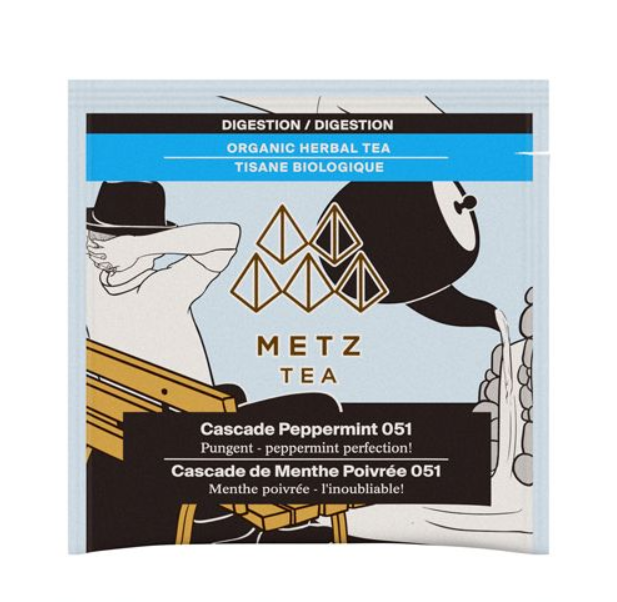 Metropolitan Tea Metz Organic Cascade Peppermint Tea – Box of 25 Teabags