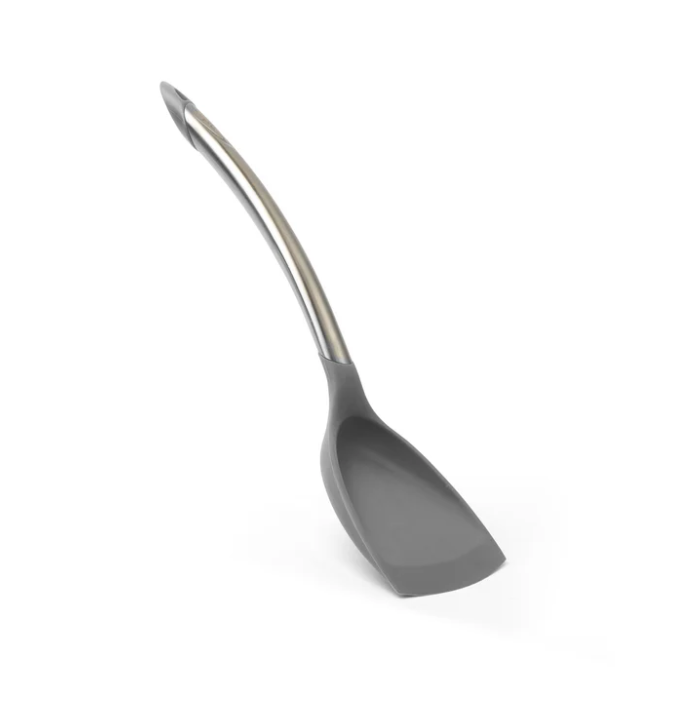 Cuisipro Silicone Wok Turner – 12.5&quot; / 32 cm – Grey (LFGB Silicone) Cuisipro by Kitchen Niche