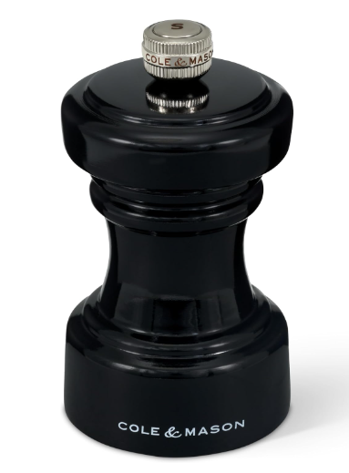 Cole & Mason The Hoxton Salt Mill – Black Gloss – 4.2" / 10.5 cm by Kitchen Niche