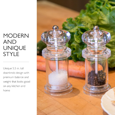 Cole & Mason 505 Classic Precision Salt & Pepper Mill Gift Set – 5.5" / 14 cm by Kitchen Niche