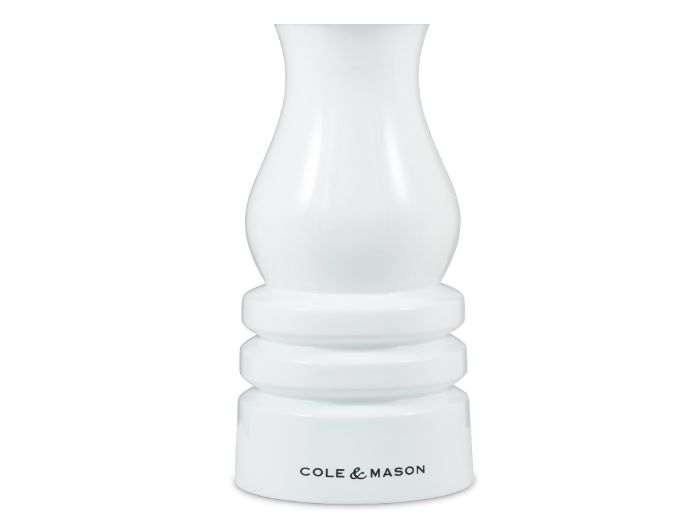 Cole & Mason The London Collection Salt & Pepper Mill Gift Set – White Gloss – 7" / 18 cm by Kitchen Niche