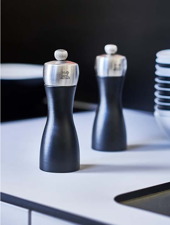 Peugeot Fidji Black Matte 15cm Pepper Mill by Kitchen Niche
