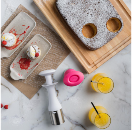 Cuisipro Ice Cream Scoop & Stack – 7.75" / 19.5 cm, Pink Cuisipro by Kitchen Niche