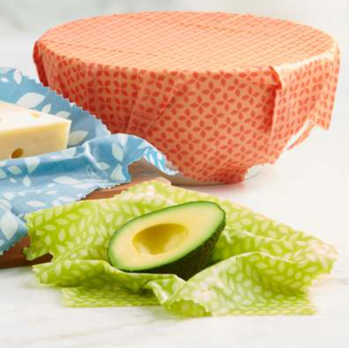 Trudeau Beeswax Food Wraps – Set of 3 – Eco Trudeau by Kitchen Niche
