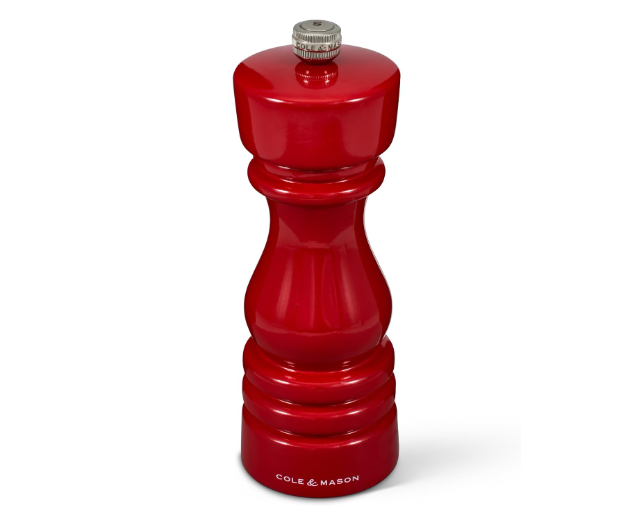 Cole & Mason The London Collection Salt Mill – Red Gloss – 7" / 18 cm by Kitchen Niche