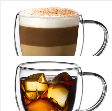 Trudeau Java Double Wall Cappuccino Mugs – 8 oz – Set of 2 Trudeau by Kitchen Niche