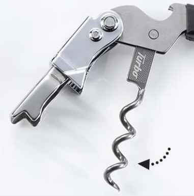 Trudeau Turbo Double Lever Corkscrew Trudeau by Kitchen Niche