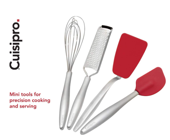 Cuisipro PICCOLO Baking Set – Red (Grater, Whisk, Spatula, Turner) Cuisipro by Kitchen Niche