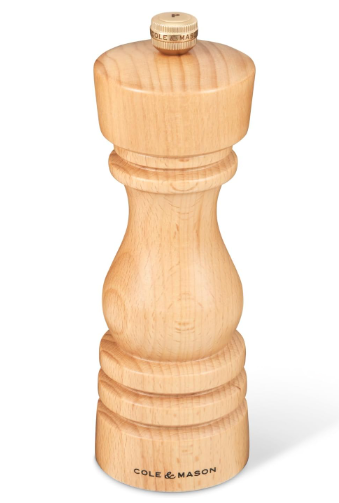 Cole & Mason The London Collection Salt & Pepper Mill Gift Set – Natural Beech – 7" / 18 cm by Kitchen Niche