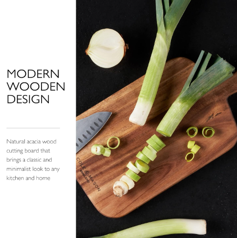 Cole & Mason Barkway Acacia Serving & Chopping Board – Small by Kitchen Niche