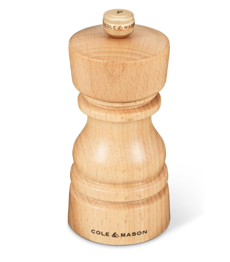 Cole & Mason The London Collection Pepper Mill – Natural Beech – 5" / 13 cm by Kitchen Niche