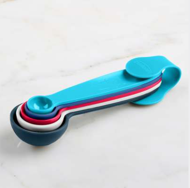 Trudeau Measuring Spoon Set – Assorted Colors – 5-Piece Trudeau by Kitchen Niche