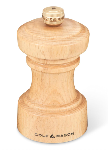 Cole & Mason The Hoxton Pepper Mill – Natural Beech – 4.2" / 10.5 cm by Kitchen Niche