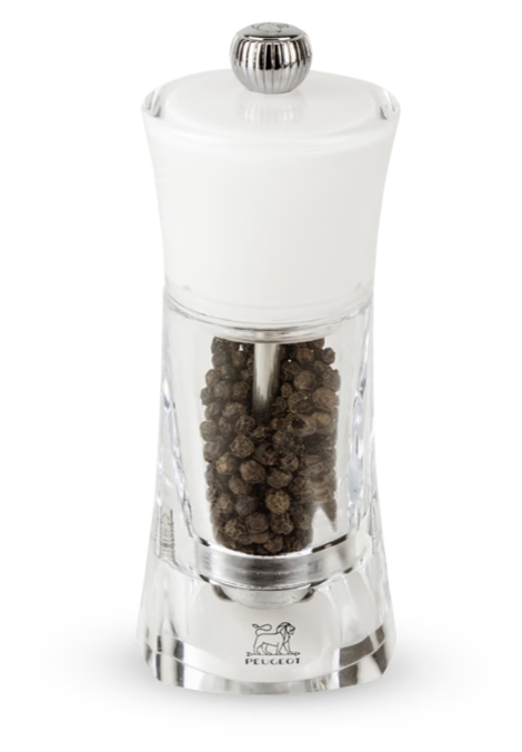 Peugeot Molene White 14cm Pepper Mill by Kitchen Niche