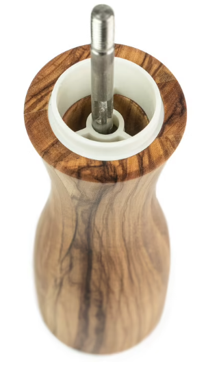 Peugeot Fidji Olive Wood 15cm Salt Mill by Kitchen Niche