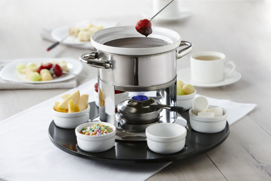 Trudeau Laila 3-in-1 Fondue Set with Rotating Base Trudeau by Kitchen Niche