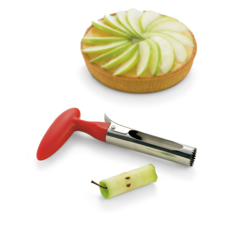 Cuisipro Apple Corer – 7" / 18 cm – Stainless Steel & Red Cuisipro by Kitchen Niche