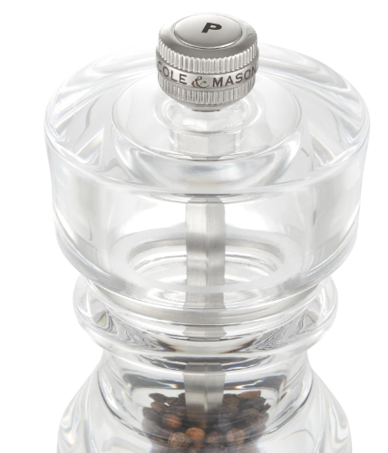 Cole & Mason The London Collection Pepper Mill – Acrylic – 5" / 13 cm by Kitchen Niche
