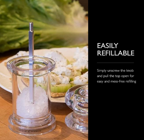 Cole & Mason 505 Classic Precision Salt Mill – 5.5" / 14 cm by Kitchen Niche