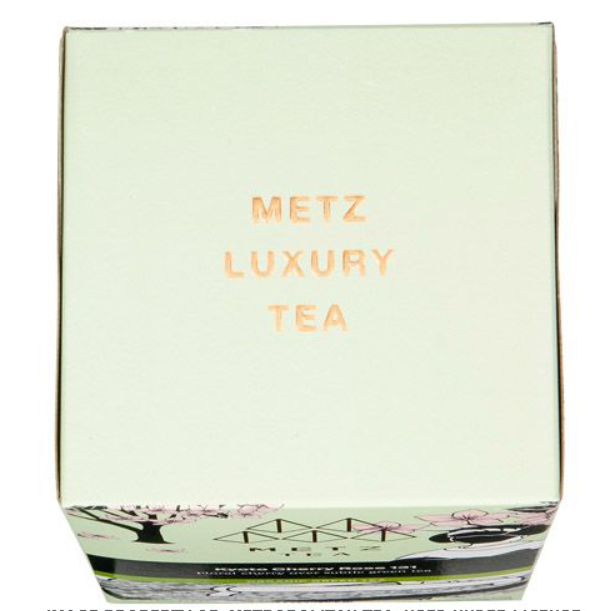 Metropolitan Tea Metz Organic Kyoto Cherry Rose Tea – Box of 25 Teabags