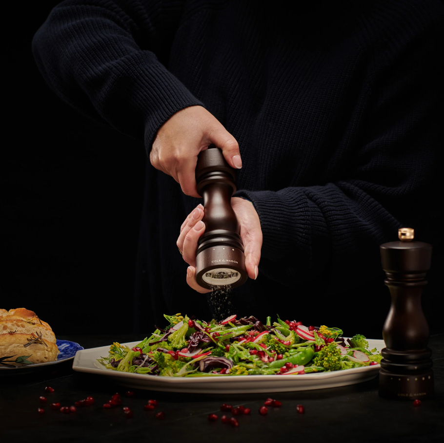 Cole & Mason London Grind Select Salt & Pepper Mill Gift Set – Chocolate Wood – 7" / 18 cm