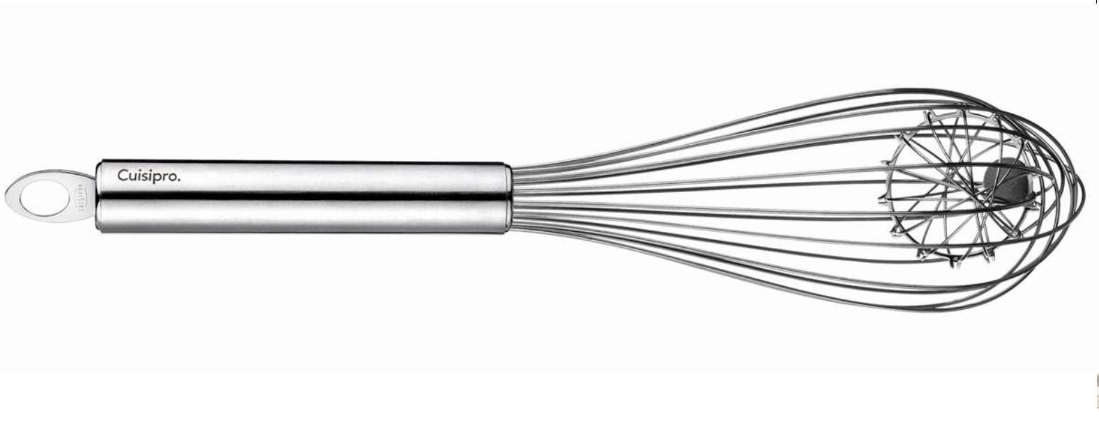 Cuisipro Duo Whisk with Wire Ball – Stainless Steel, 12" / 30.5 cm Cuisipro by Kitchen Niche