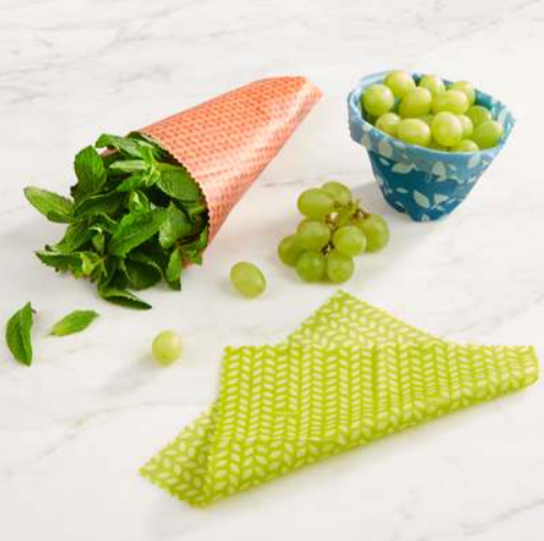 Trudeau Beeswax Food Wraps – Set of 3 – Eco Trudeau by Kitchen Niche