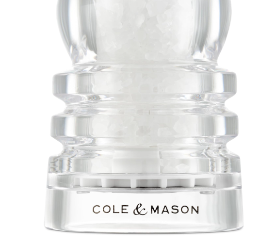 Cole & Mason The London Collection Salt Mill – Acrylic – 7" / 18 cm by Kitchen Niche