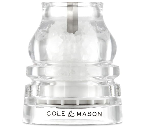 Cole & Mason The London Collection Salt Mill – Acrylic – 5" / 13 cm by Kitchen Niche